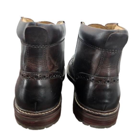 Florsheim Men's Fenway Cap Toe Brown Leather Boot Size 8D - Picture 4 of 13